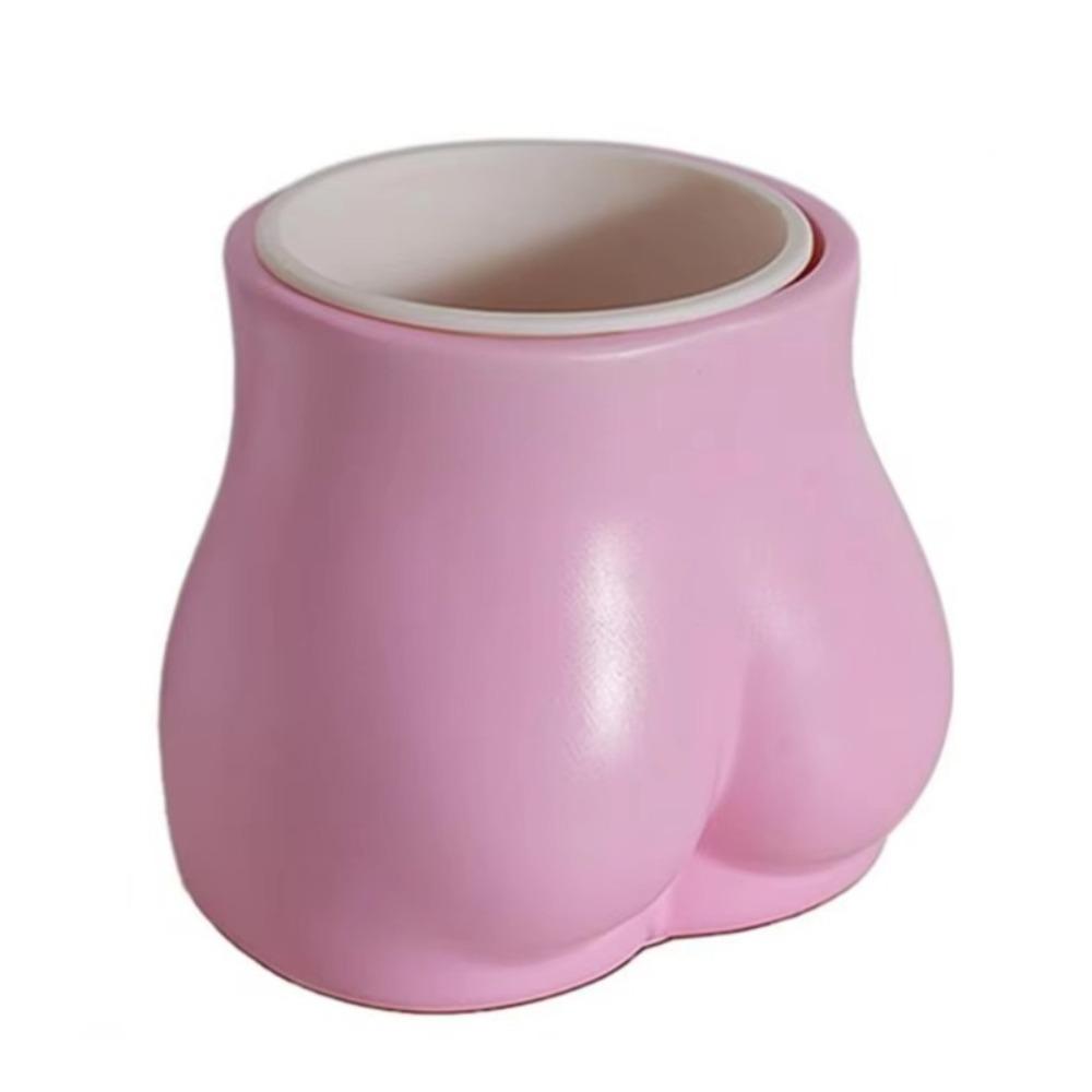 

Multi-Functional Butt-shaped Pen Holder Resin Desktop Ornament Funny Pen Holder Home Desk