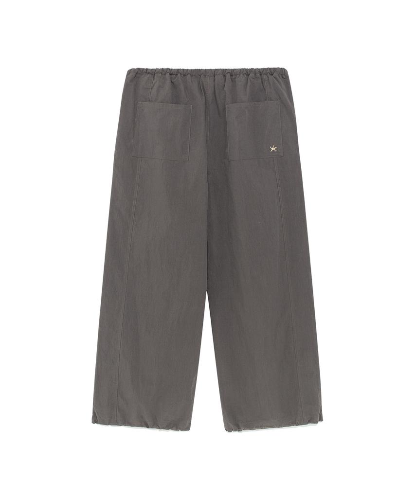 THE COLDEST MOMENT Tcm Mini Logo Nylon Pants (Brown)