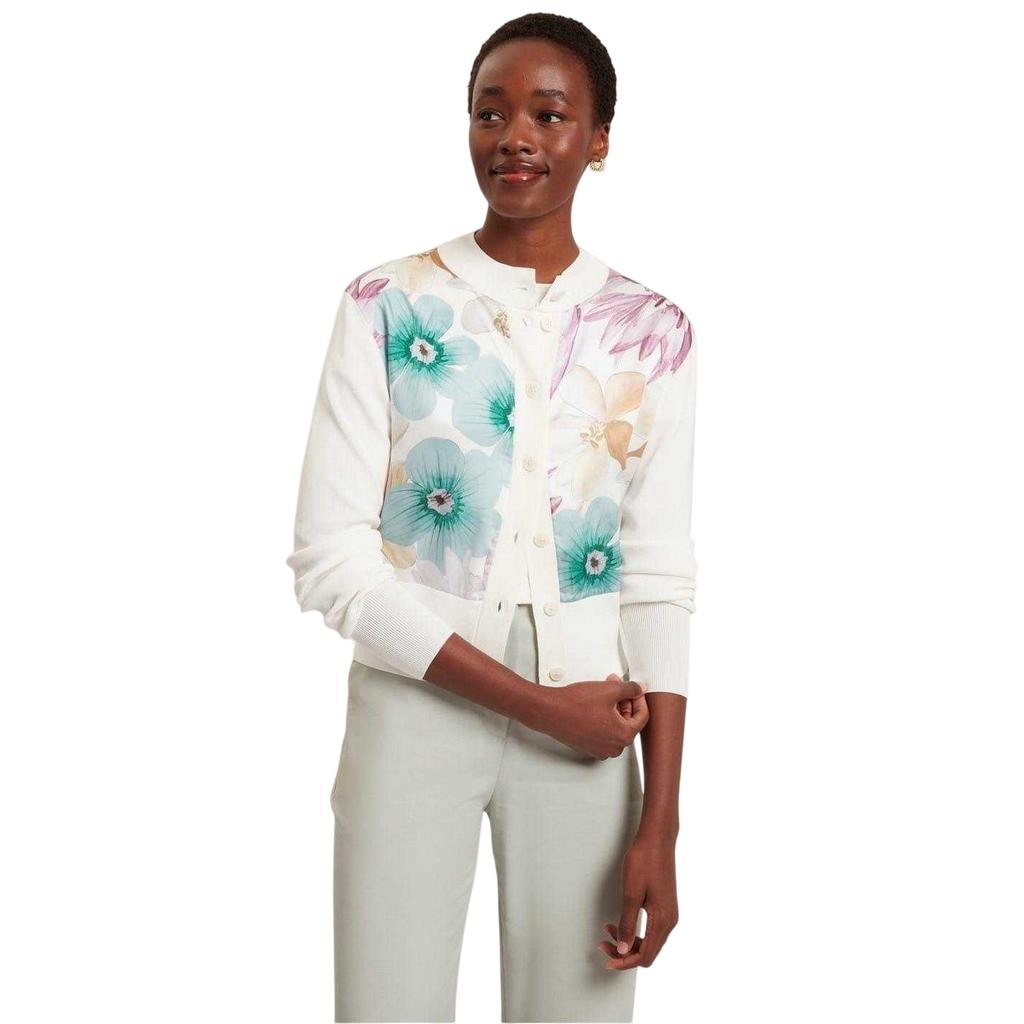 Ted Baker Damen Strickjacke mit Blumenmuster