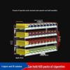 Wall-Mounted Acrylic Cigarette Display with Automatic Pusher
