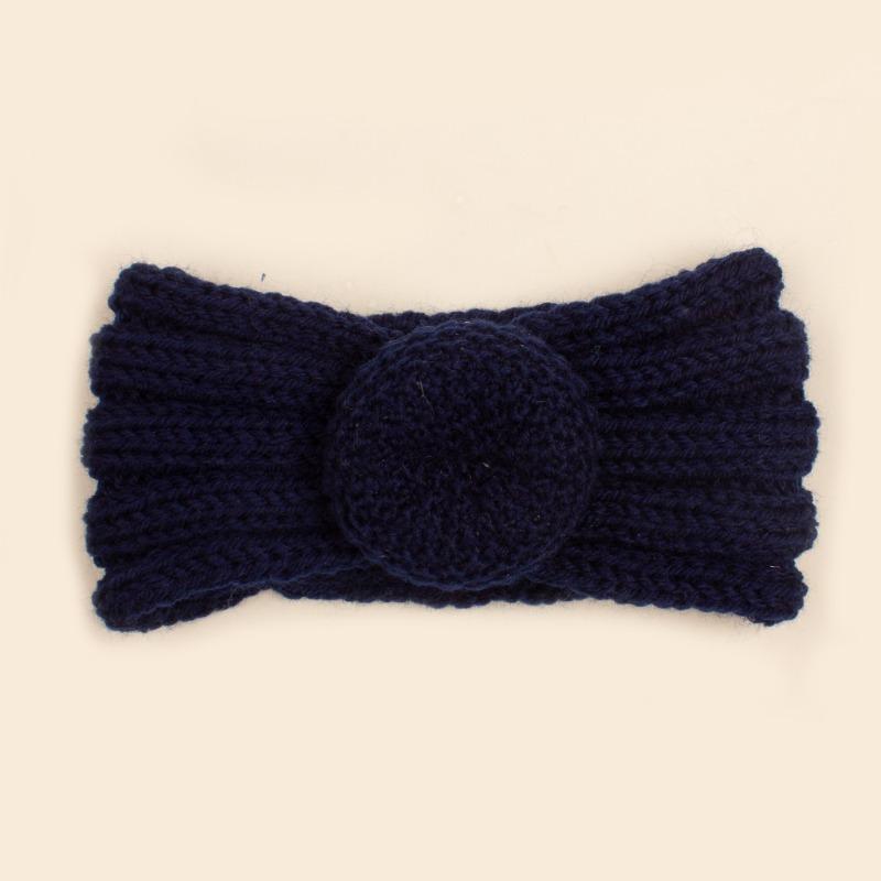 Autumn and Winter New Baby Wool Donut Hair Accessories, Children's Knitted Wool Headband, Baby Headband