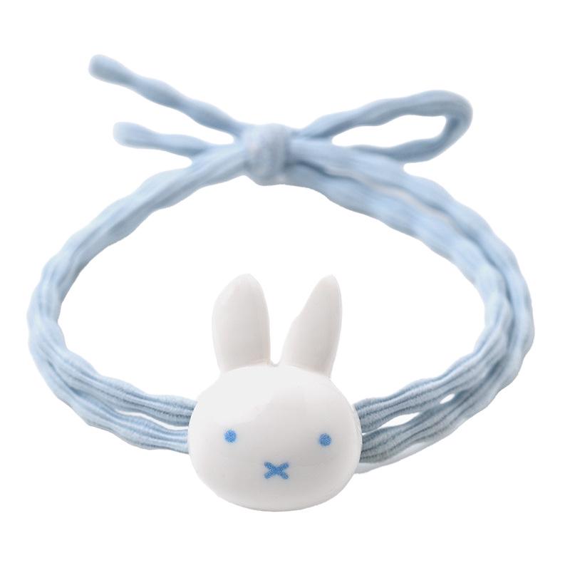 Korean-Style Cute Miffy Hair Tie - High Elasticity, Gentle on Hair, Stylish Rubber Band, Personality Hair Ring