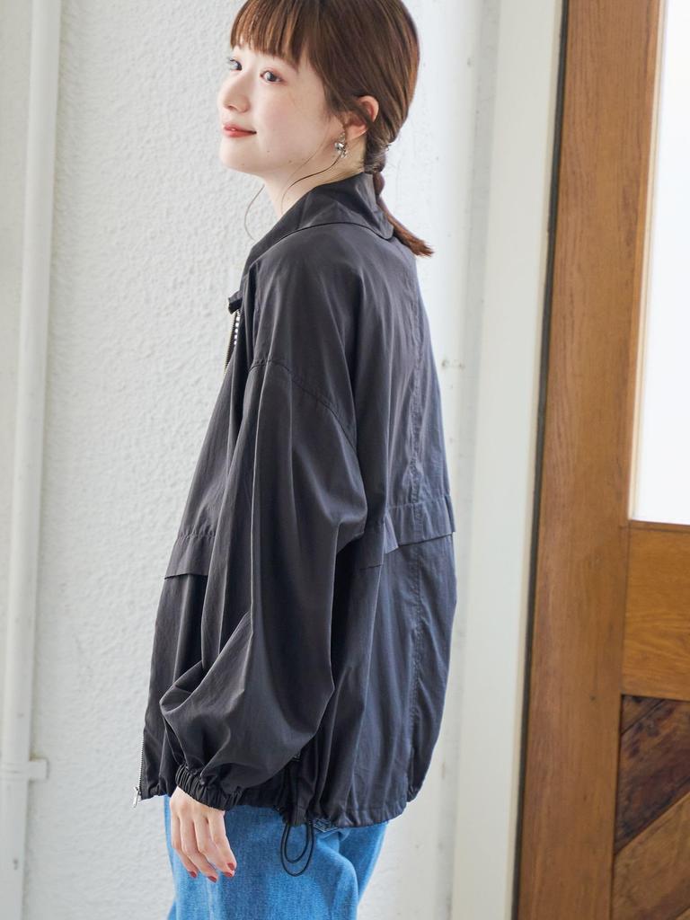 Cohen Water-Repellent Sheer Rip Nylon Stand-Up Blouson 76606000009 0970 BLACK(09) L