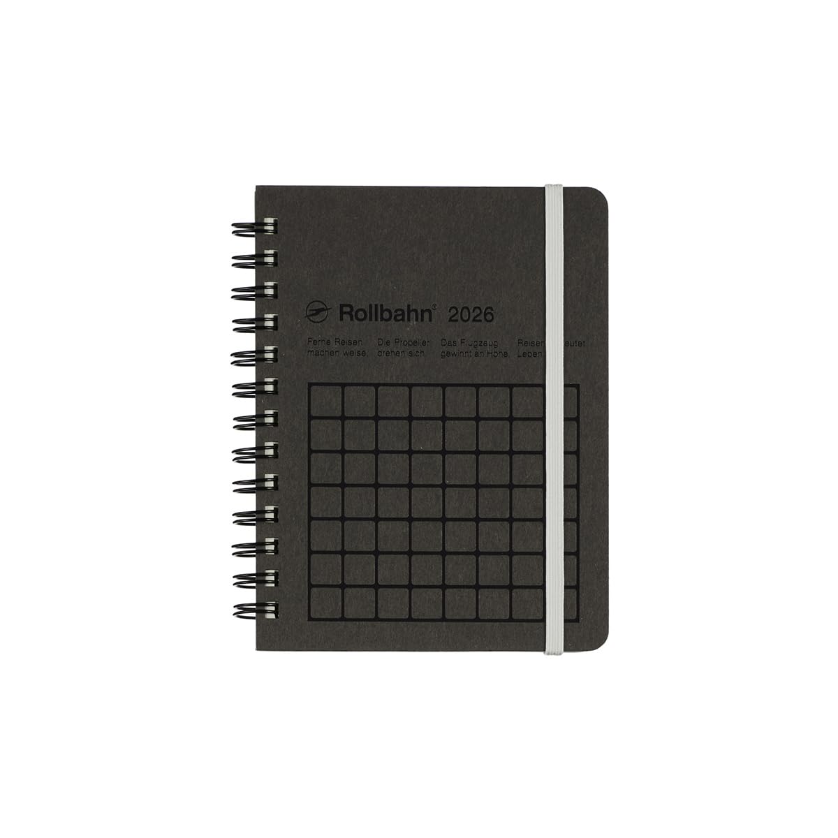 

Delfonics Planner 2026 Edition / Starting October 2025: Rollbahn Mono Diary, Medium, Monthly Schedule Book (Black)