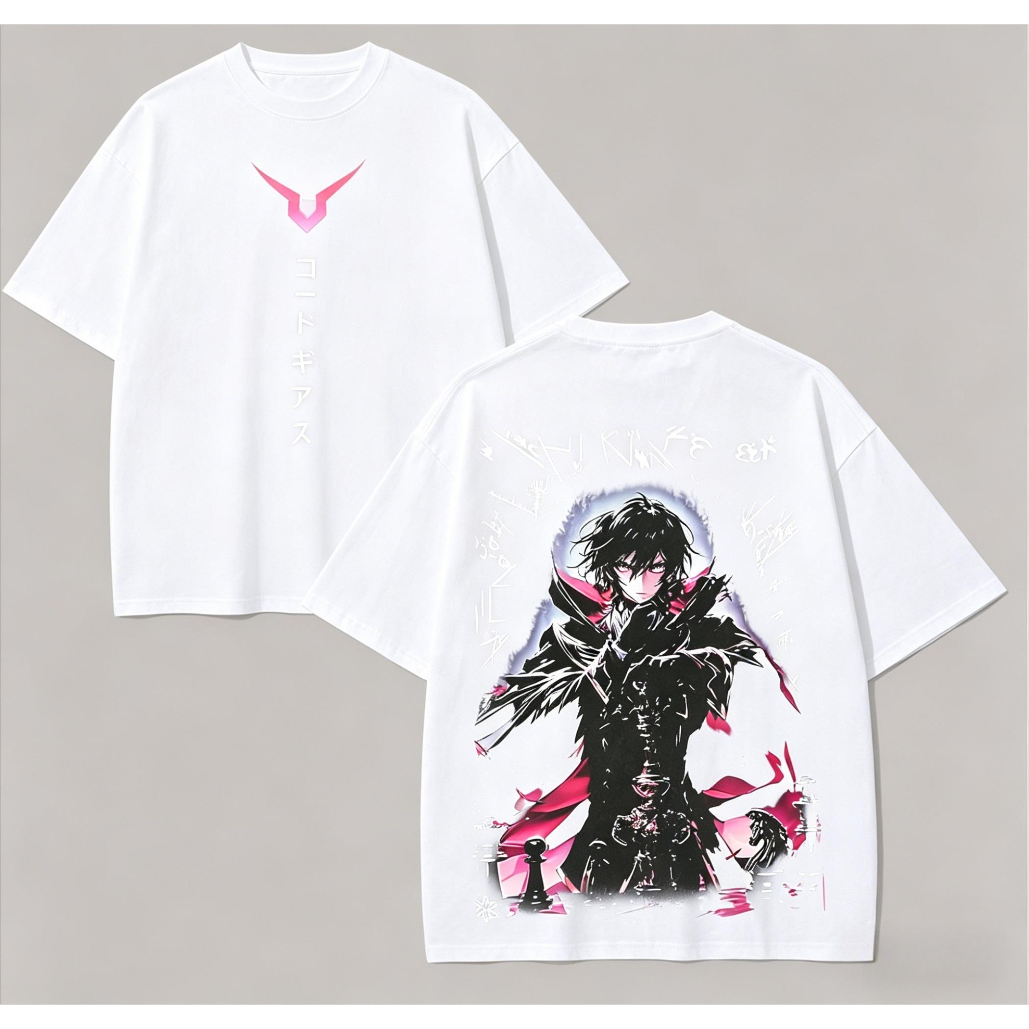 Unisexs Tshirt Code Geass Anime Lover Tshirt Year round personality Tshirt Unisex New Model Streetwear high quality gift S