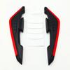 2 Stück Motorrad-Frontspoiler-Winglets, aerodynamisches Flügelset, feste Frontverkleidungs-Winglets mit selbstklebendem Dekorationsaufkleber