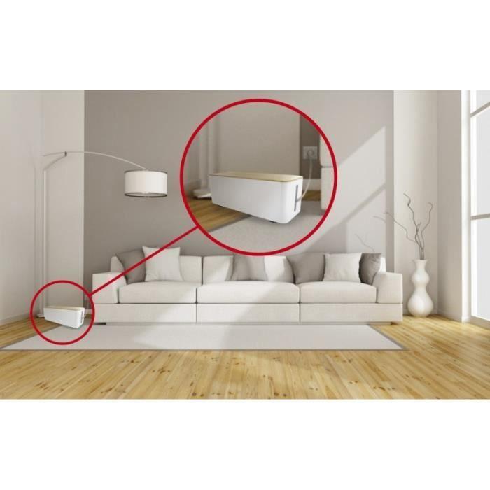 Cable Storage Box - LIFEBOX - Large Size - Wooden Lid - Heat Resistant - Unisex