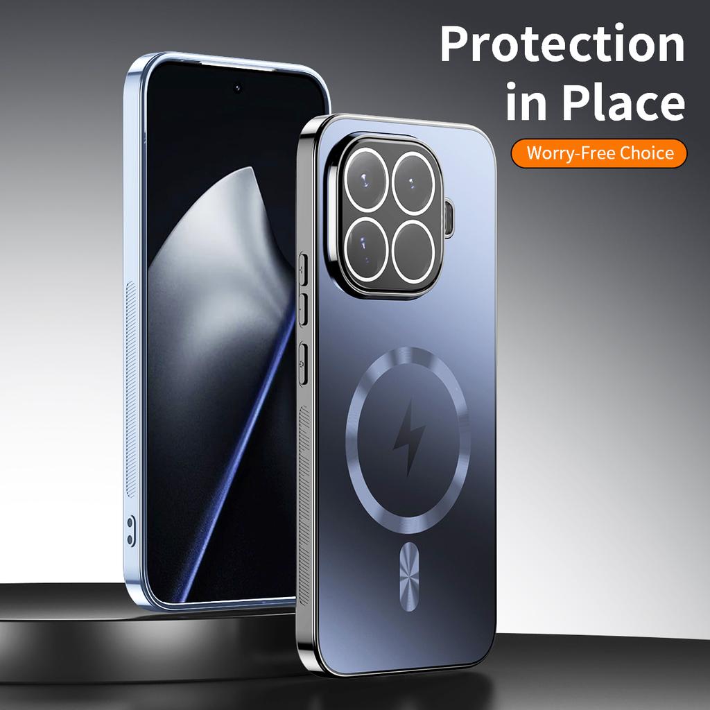 For Xiaomi Mi 17T Pro Case Hard PC Plating Magnetic Wireless Charging Protective Back Cover Case For Xiaomi Mi 15T 14T Pro Shell