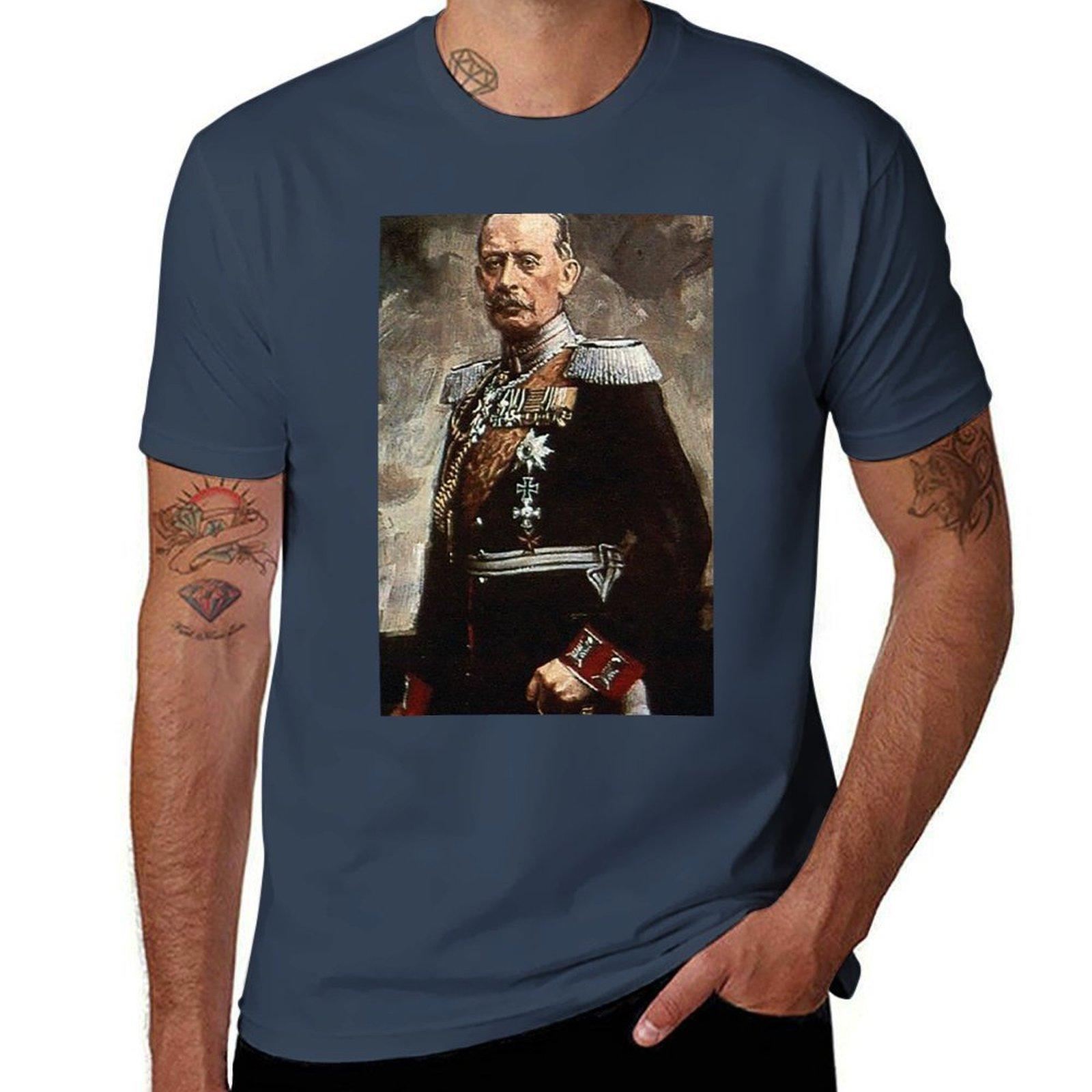General Alfred Graf Von Schlieffen 1906 Tshirt Simple Graphic Design Tshirt S