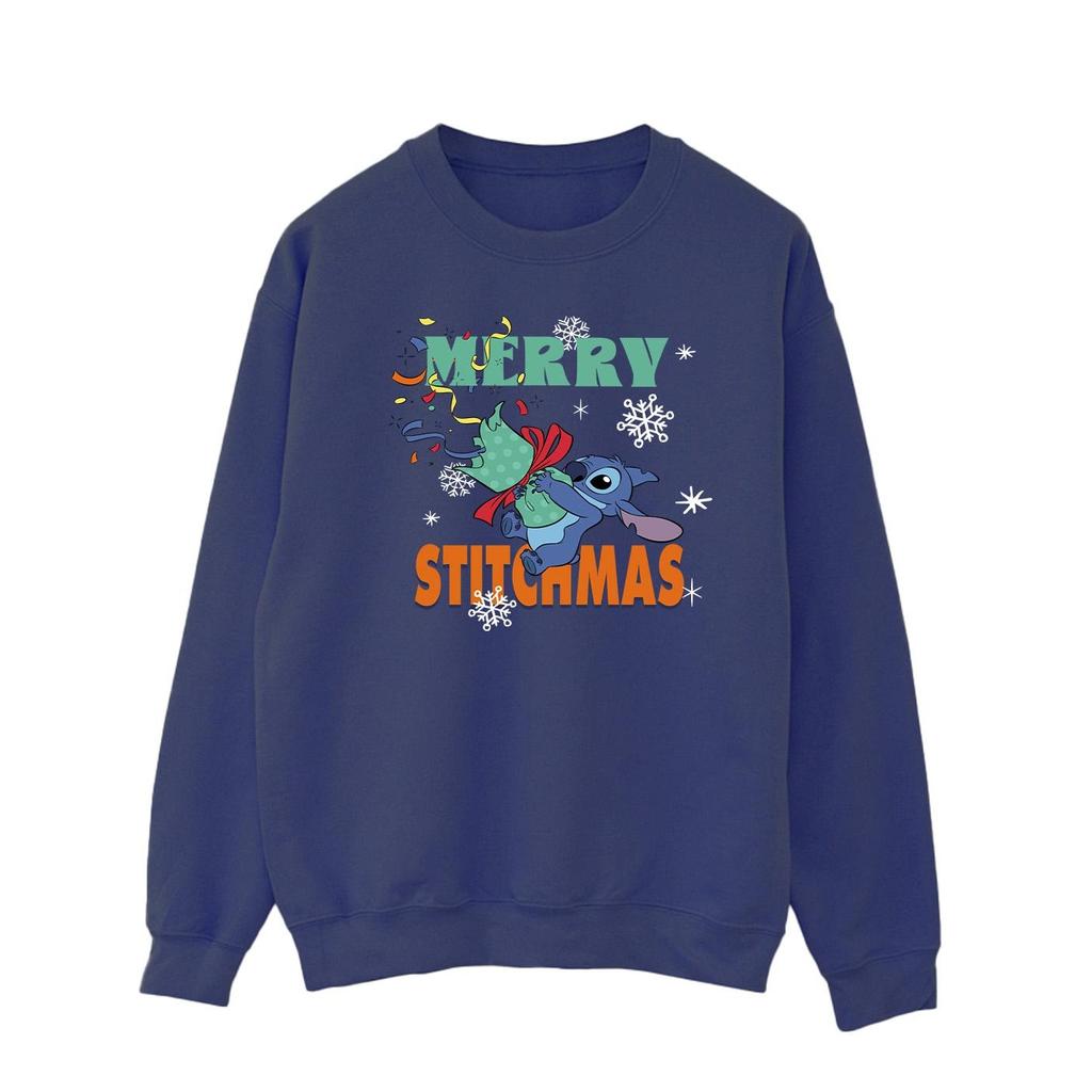 Lilo & Stitch Men's Merry Stitchmas Stitch Sweatshirt