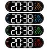 Large LED Wall Clock with Remote Control and Count Down Function 2 Alarms Temperature for Students and Professional