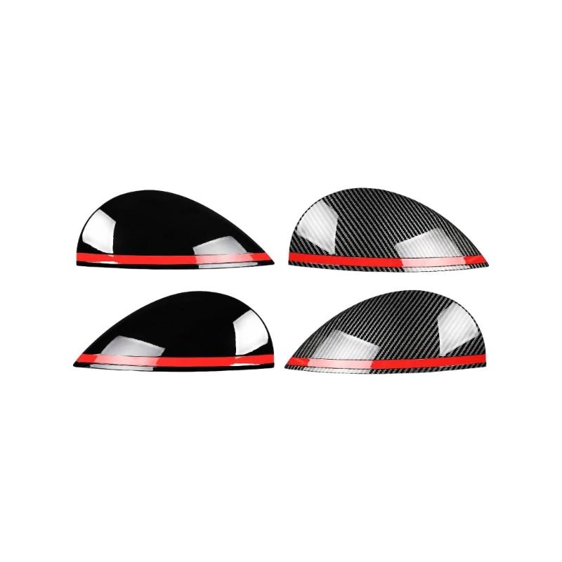 Headlight Brow Trim Pair for Listed F55 F56 F57 Models, Left Right Accent Covers with Adhesive Backing and Coated Finish