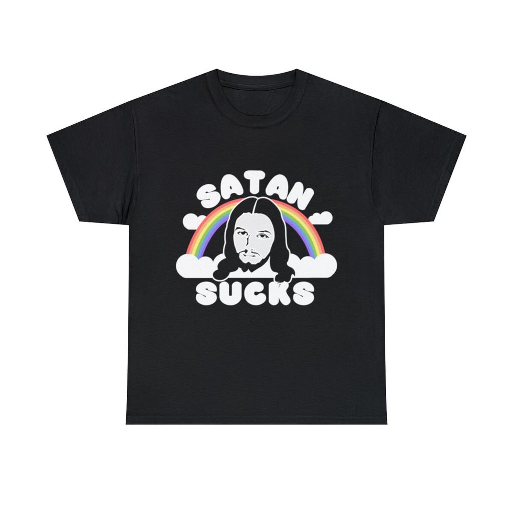 Satan Sucks Graphic Tee Shirt, S-5XL