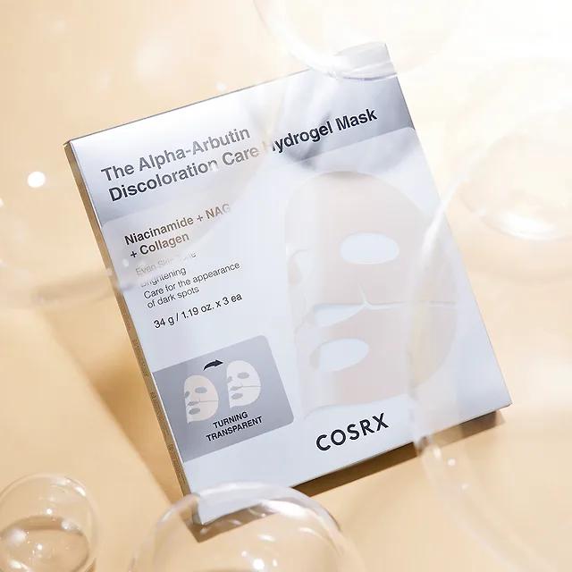 

OSRX The Alpha-Arbutin Discoloration Care Hydrogel Mask (3 Sheets) – Brightening & Tone-Correcting Sheet Mask