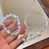 Fish-tail Star String Bead Bracelet - Women's Niche Design Handcrafted Layered Shell Bracelet with High Appearance Quality Accessory