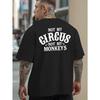 Men'S Graphic Tee - Casual Loose Fit, Breathable Comfortable Summer Short Sleeve Crew Neck,Bold Letters, Perfect for Outdoor Sports And Leisure