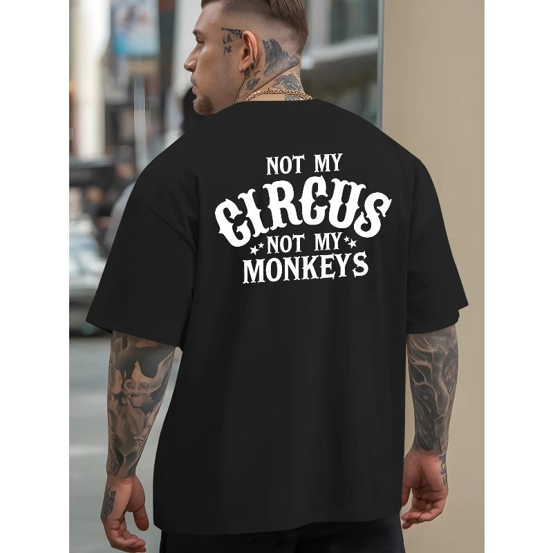 Men'S Graphic Tee - Casual Loose Fit, Breathable Comfortable Summer Short Sleeve Crew Neck,Bold Letters, Perfect for Outdoor Sports And Leisure
