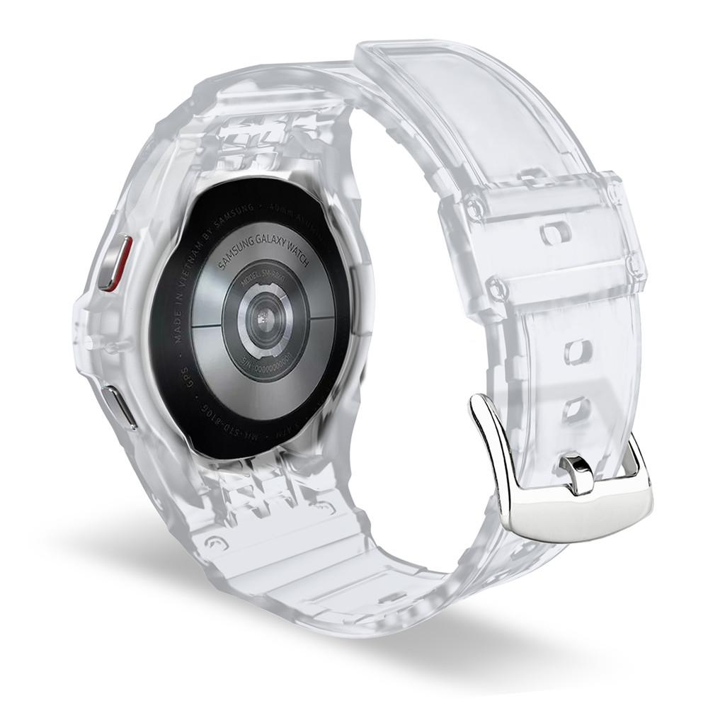 Coque de protection TPU pour cadre, bracelet de montre pour Samsung Galaxy Watch 7/6/5/4/FE 40 mm 44 mm, bracelet, étui bumper