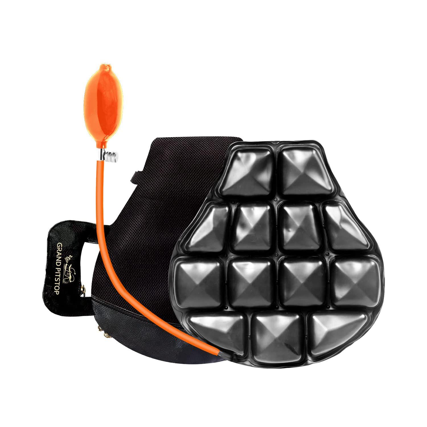 

Air Comfy Seat for Motorcycle with Automatic Air Pump, Pressure Relief Motorbike Seat Cushion Pad, Shock Absorption Comfortable