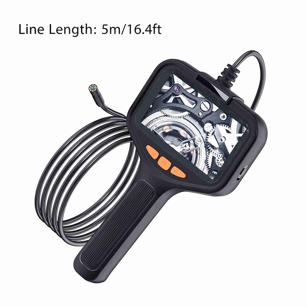 Endoscope Camera with Light, HD 1080P Borescope with 4.3 Screen 8 Adjustable LED Lights, Inspection Camera with