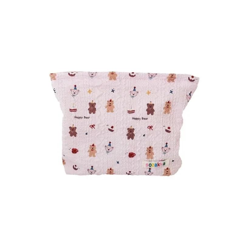 Large Capacity Cosmetics Storage Bag Travel Organizer women Cute Bear Printed Makeup Bags Fashion Cosmetic Bag Women Clutch Bag
