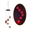 Solar Wind Chime Light Landscape Courtyard Light Rose Chandelier Solar Light LED Waterproof Color Gradient Garden Decoration