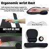 3Pcs Soft Mouse Wrist Support Pad Non-Slip Base Wristband Mouse Mat  Computer Accessories