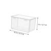 Hoement Clear Food Storage Box, Toast Storage Container, Reinforced, Food Fresh