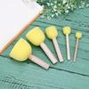 5pcs Sponge Paint Brush Wooden Handle Painting Tool Graffiti Kids DIY Doodle Drawing Brushes Children Supplies Toys for Painting