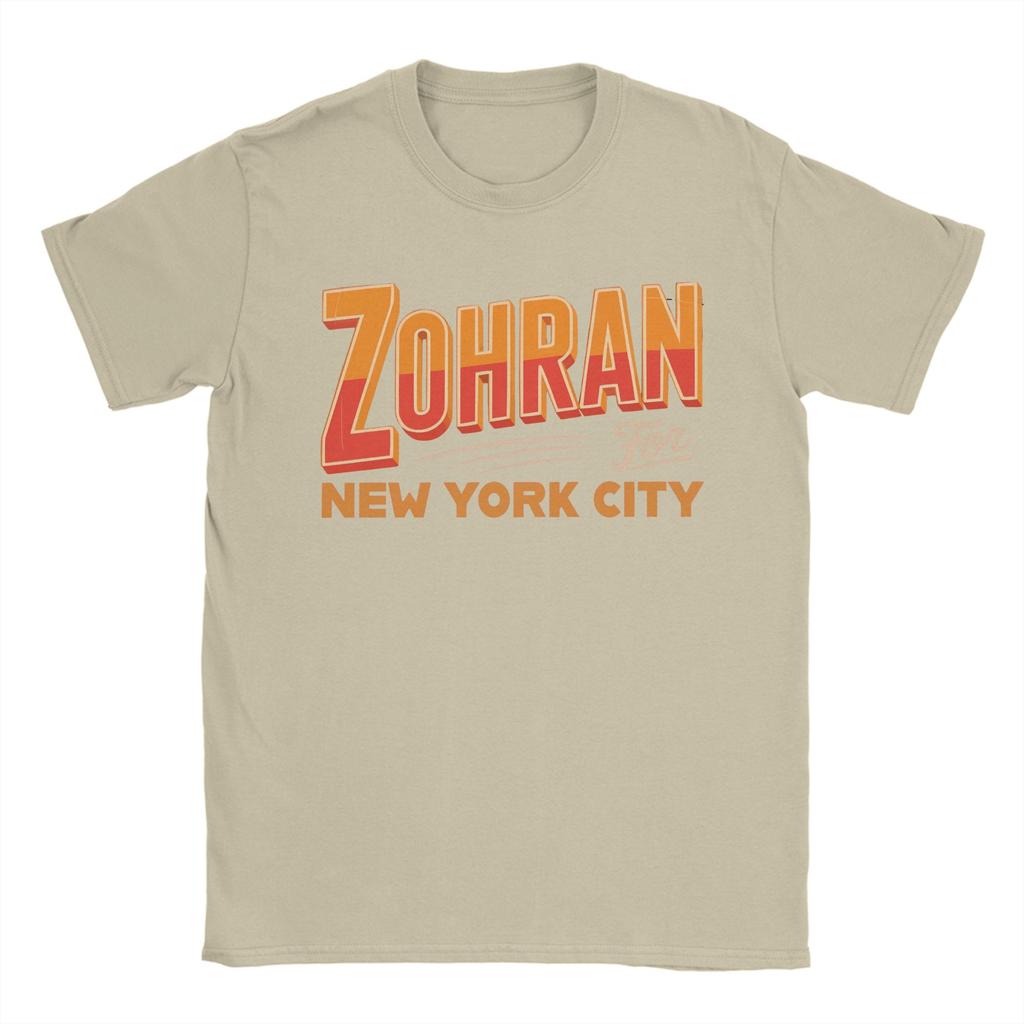 Zohran Mamdani Pánská trička Úžasné 100% bavlněné tričko Kulatý výstřih Krátký rukáv Tričko Plus size oblečení