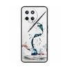 Für Realme 11 4G Hülle Silikon Weich Marmor Blume Schwarzer Stoßfänger Fundas Coque Für OPPO Realme 11 4G 6.43" realme11 Bemalte Abdeckungen