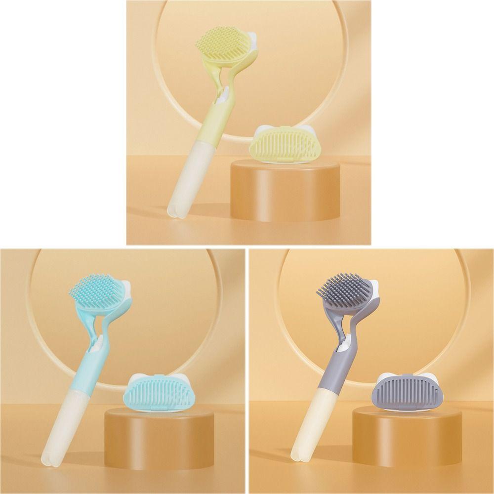 3-in-1 Pet Bath Comb Press Spray Soft Bristle Cat Grooming Brush Detachable with A Spray Bottle Pet Cleaning Comb