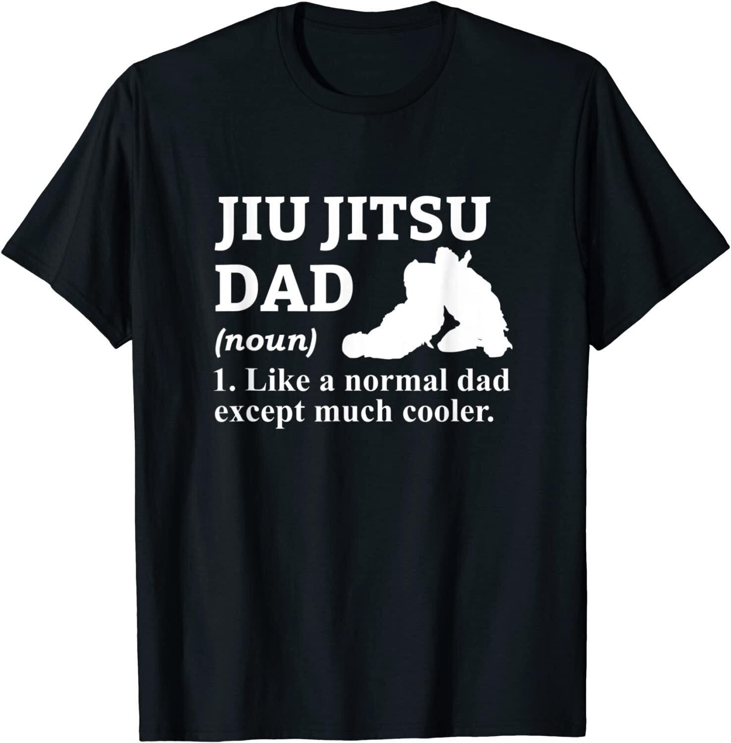 Jiu Jitsu Dad Definition Brazilian Jiu Jitsu Black Cotton T-Shirt S-5XL XXXXL