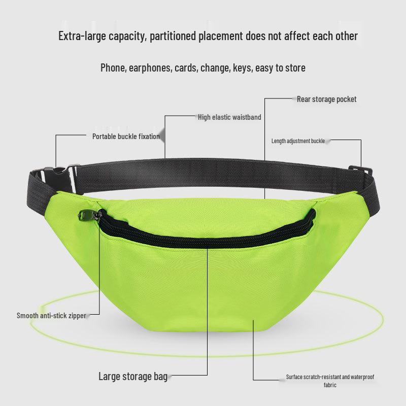 Waterproof Oxford Cloth Crossbody Bag for Running and Cycling