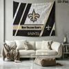 New Orleans Saints Logo Wall Tapestry Aesthetic Wall Hanging Printed Fabric Blanket Decorative Tapestries for Bedroom Living Room Home Decor