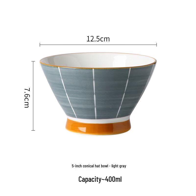 Dairian Nordic Ceramic Conical Bowl Set