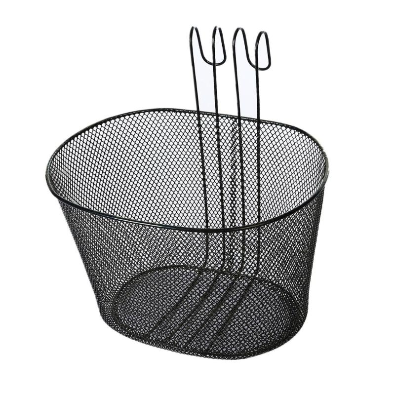 Cesto Metallico per Bici Resistente Comodo Deposito Cesto Anteriore per Bici Gite in Famiglia Accessorio per Bici