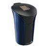 SEIWA Rakuraku Solar Ash Car Ashtray with Lid and White WA43 LED, Navy,