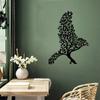 Kreative Eisenkunst mit Vogelmotiv in Form eines Baumzweigs – stilvolle Wanddekoration für Innenräume, perfekt für Wohnzimmer, Schlafzimmer und Außendekoration