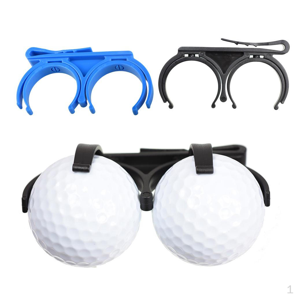 

2pcs Golf Balls Holder Clips, Accessories Plastic Ball for , Easy 44x80mm