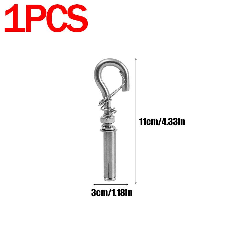 

Stainless Steel Self Locking Spring Hooks Adjustable Hanging Hangers for Picture Frame Lights Suspension Home Hardware Organizer