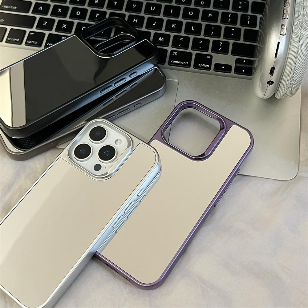 Spiegel Make-Up Acryl Handyhülle für Für Iphone 16 1 14 13 Pro Max 11 12 Ultra Schlank Stoßfest Dünne Hülle für Für Iphone 16Pro