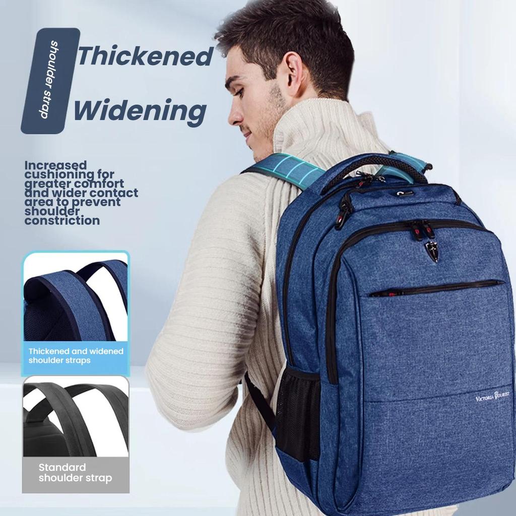 VICTORIATOURIST Men's Backpack, Laptop Bag, 16-Inch Travel Business Water-Resistant Large Capacity Backpack School Bag