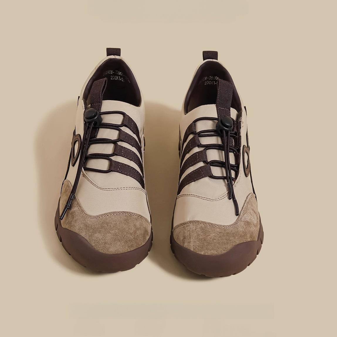 

2025 autumn new platform ballet training shoes women s brown drawstring sports Forrest Gump dad shoes niche casual shoes 40 хаки