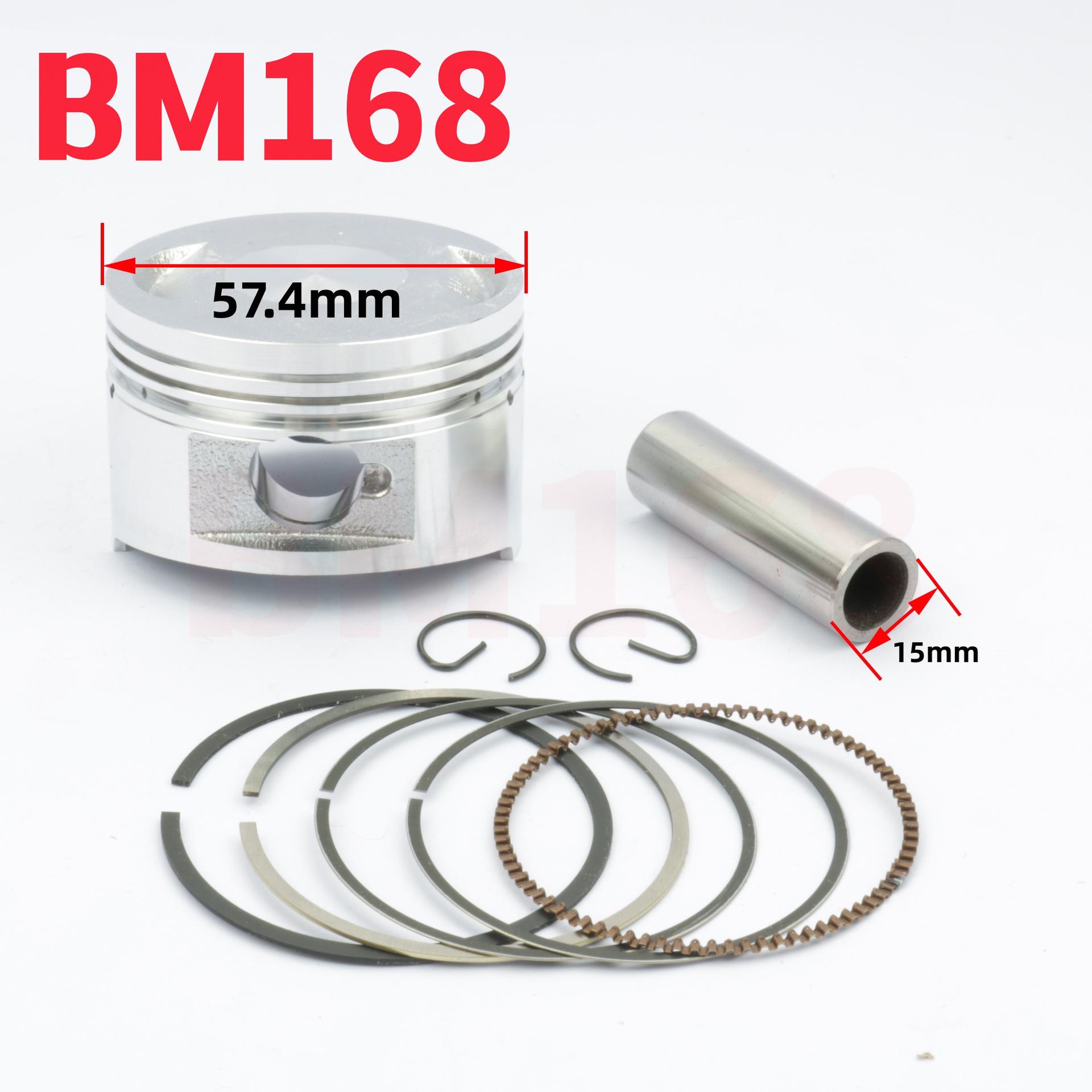 

57.4mm Piston Ring Set for 4-Stroke Scooter/Moped/ATV/Quad GY6 150 BOAO