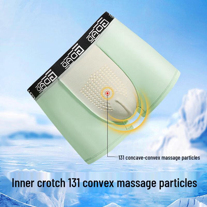 Liang Ren Fang Men's Antibacterial Massage Boxer Briefs