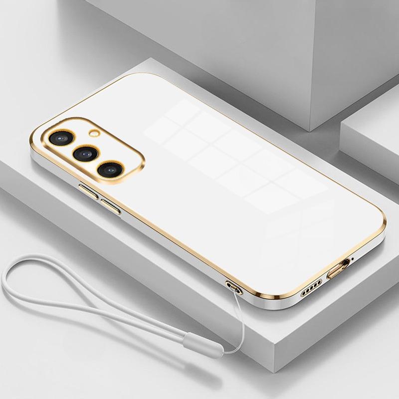 For Galaxy S25 Case Luxury Lanyard Shockproof Back Case For Samsung A06 A05 A15 A16 A26 A35 A36 A56 A55 S24FE S23 S25Ultra Cover