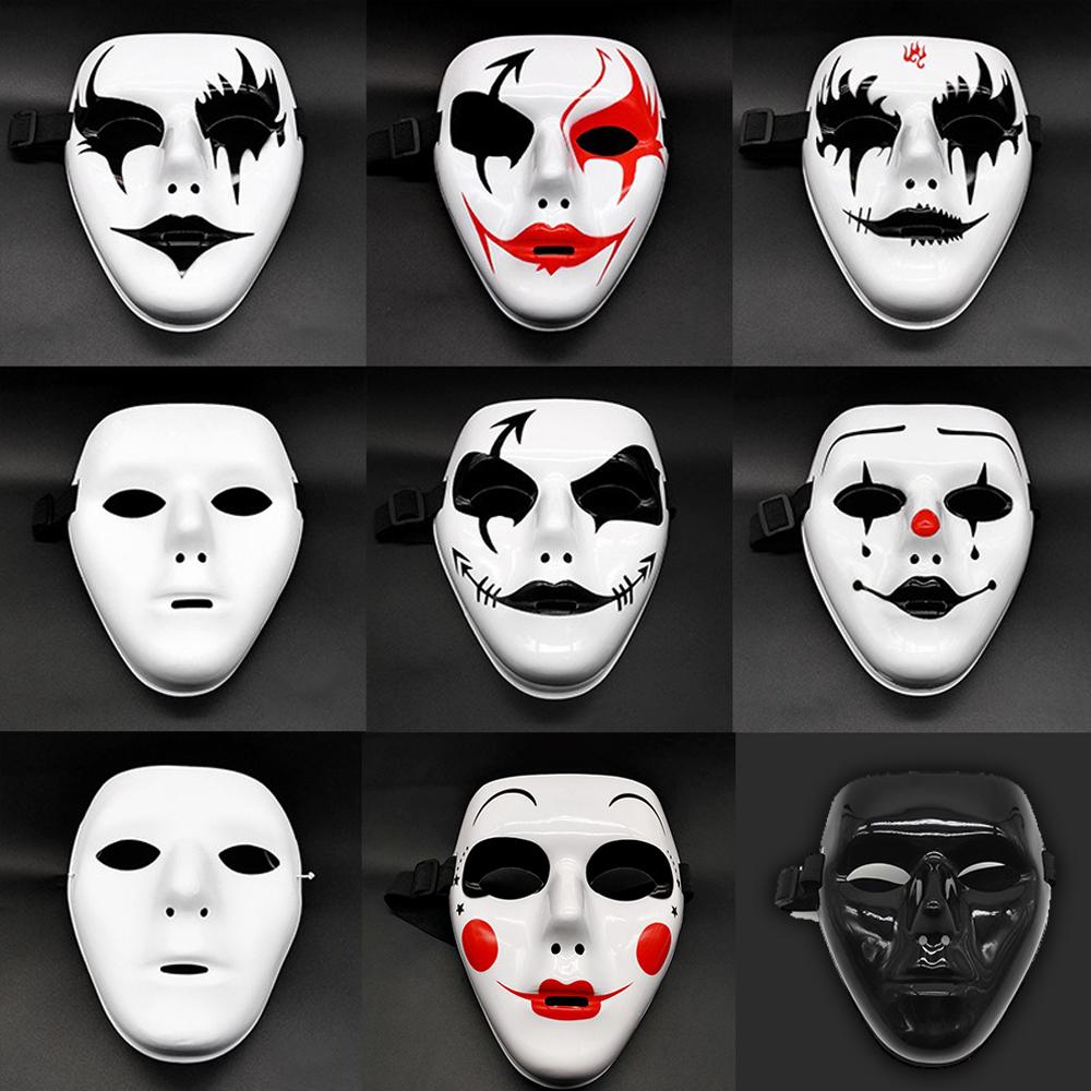 Maschera Hip Hop per Adulti Uomini Donne Maschera Spettrale per Adulti Maschera Horror per Adulti Oggetti di Scena per Halloween Costumi Accessori Maschera Integrale