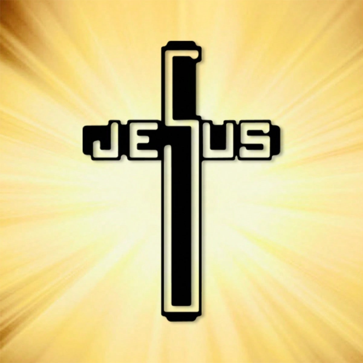 Jesus Vintage Metal Wall Cross Decor Hanging Ornament