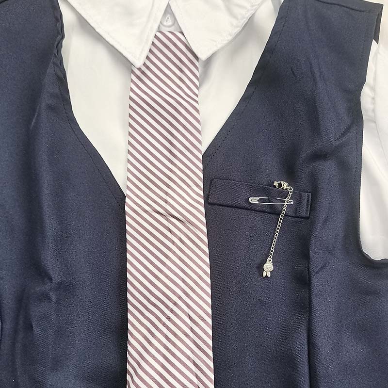 Xavier Cosplay Kostüm Erwachsener Karnevalsuniform Spiel Liebe Und Tiefraum Xavier Outfit Für Halloween Party Maskenball(Navy blau)